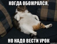 когда обожрался, но надо вести урок