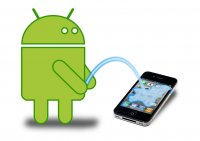 Создать мем Android-vs-iOS