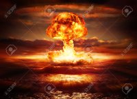 Создать мем Explosion nuclear bomb in ocean Stock