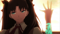 Создать мем Fate stay night Rin