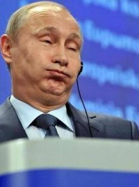 Создать мем Путин смеется