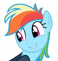 Создать мем Rainbow dash