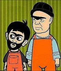 Создать мем Равшан и Джамшут