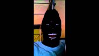 Создать мем The Negro laughs in the dark