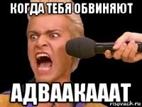 когда тебя обвиняют адваакааат