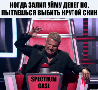 Когда залил уйму денег но, пытаешься выбить крутой скин Spectrum case