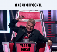 Я хочу спросить Уволен нахуй