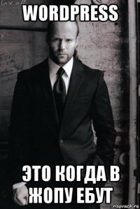 wordpress это когда в жопу ебут