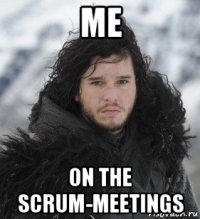 me on the scrum-meetings