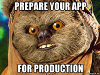 prepare your app for production