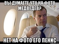 вы думаете что на фото медведев? нет на фото его пенис