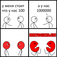 у меня стоит что у нас 100 а у нас 1000000