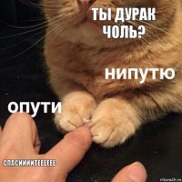 Ты дурак чоль? Спасиииитееееее