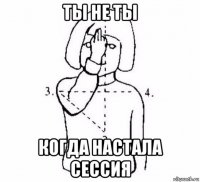 ты не ты когда настала сессия