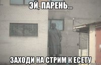  заходи на стрим к есету