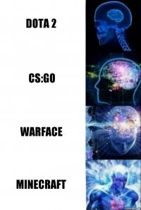 dota 2 cs:go warface minecraft