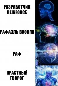 Разработчик ReinForce Рафаэль Ваонян Раф Крастный Творог