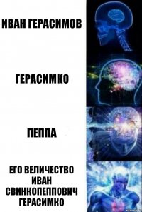 Иван Герасимов Герасимко Пеппа Его величество иван свинкопеппович герасимко