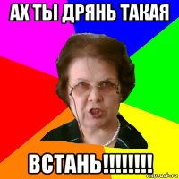 ах ты дрянь такая встань!!!!!!!!