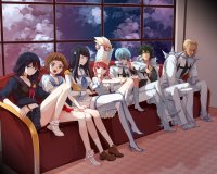 Создать мем Kill la kill компания
