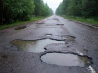 Создать мем Плохие дороги
