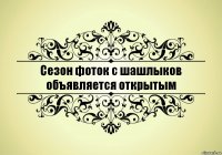 Сезон фоток с шашлыков объявляется открытым