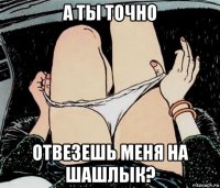 а ты точно отвезешь меня на шашлык?