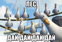 лес дай дай дай дай