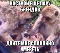 настрой еще пару брендов дайте мне спокойно умереть