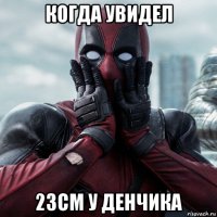 когда увидел 23см у денчика