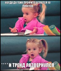 когда до тейк профита остаётся 10 пунктов   ' ' ' ' и тренд развернулся