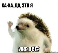  уже всё?