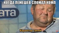 когда лемешев сломал комп 