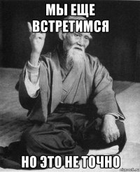 мы еще встретимся но это не точно