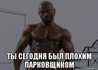  ты сегодня был плохим парковщиком