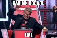 нажми собаль like