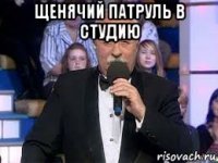 щенячий патруль в студию 