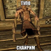 тупо скайрим