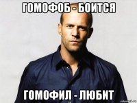 гомофоб - боится гомофил - любит