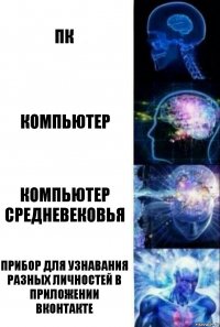 Пк Компьютер Компьютер средневековья Прибор для узнавания разных личностей в приложении Вконтакте