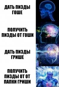 Дать пизды Гоше Получить пизды от Гоши Дать пизды Грише Получить пизды от от папки гриши