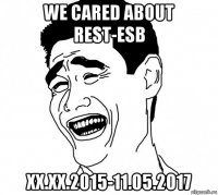 we cared about rest-esb xx.xx.2015-11.05.2017