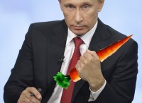 Создать мем Путин морковка