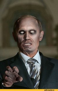 Создать мем Путин зомби