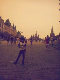 Создать мем Я В МОСКВЕ