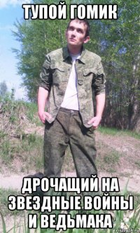 тупой гомик дрочащий на звездные войны и ведьмака