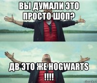 вы думали это просто шоп? дв это же hogwarts !!!!