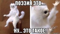 поэзия это.... ну... это такое!