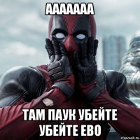 ааааааа там паук убейте убейте ево