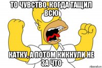 то чувство, когда тащил всю катку, а потом кикнули не за что